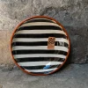 bol-noir Bol en céramique rayures noir Casa Cubista