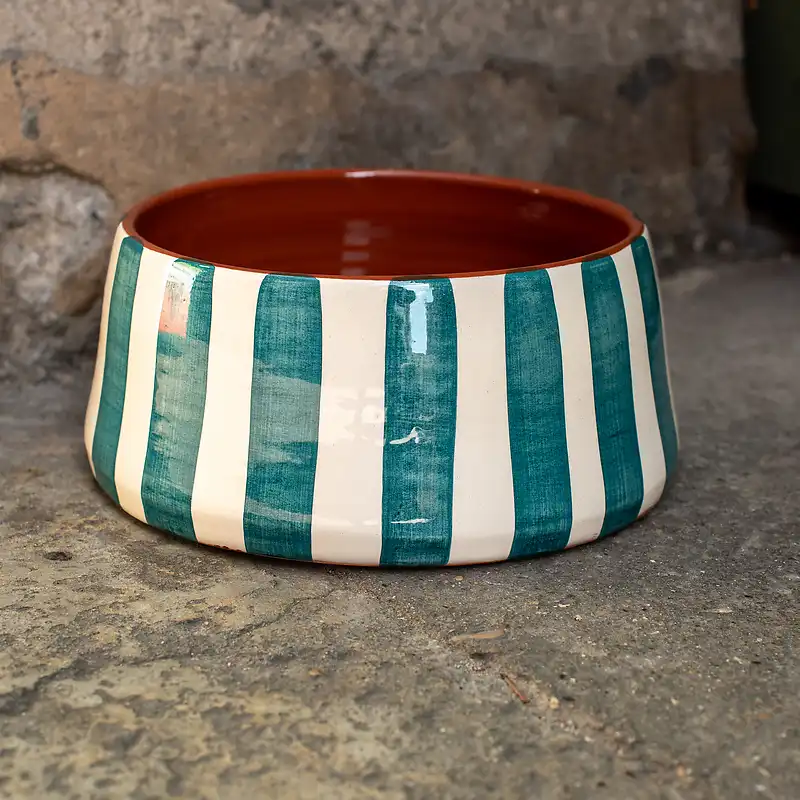 Grand saladier vert Casa Cubista