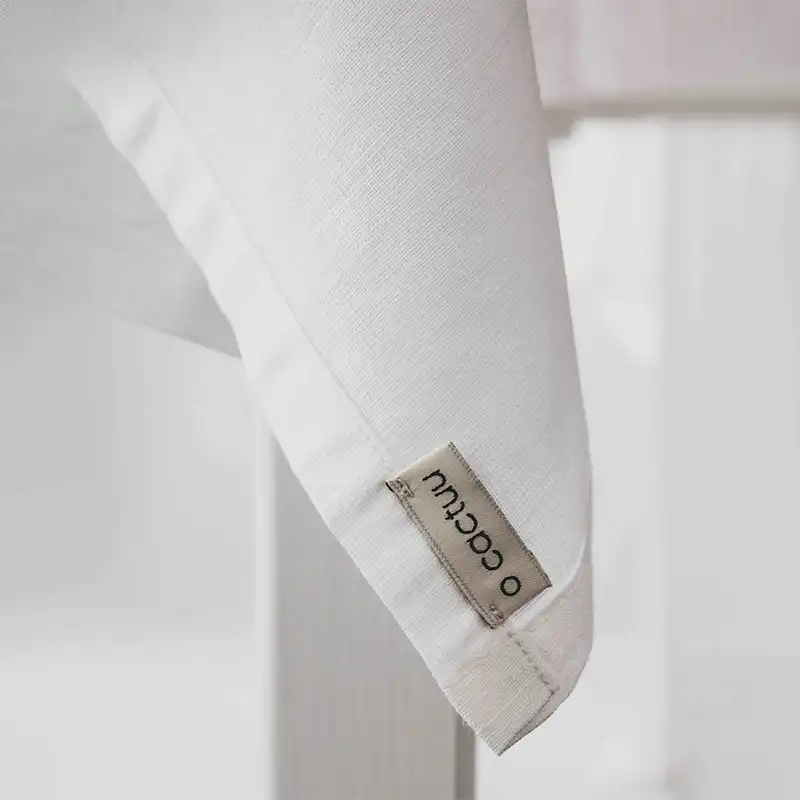 Grande nappe en lin blanc O'Cactuu