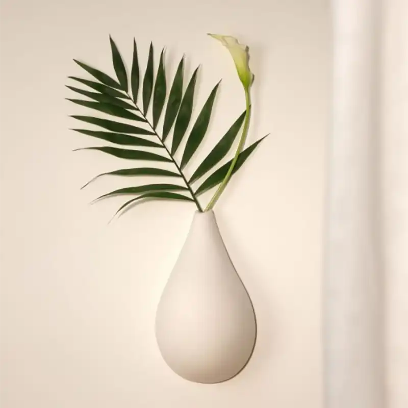 Soliflore goutte de terre blanc Monochromic