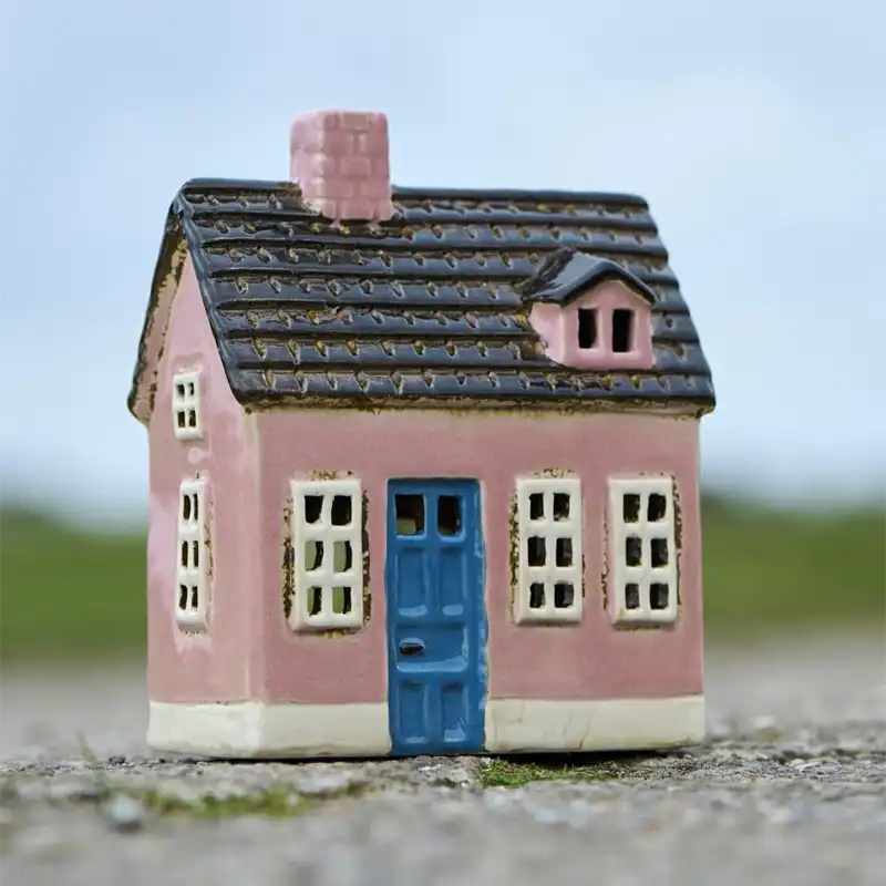 Maison en argile naturelle emaillée Thorshavn rose IB Laursen