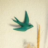 volage-vert-pepite Hirondelle décoration murale vert pépite Monochromic