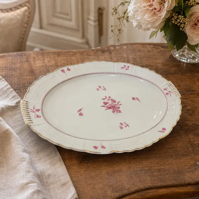 plat-oval-porcelaine-3 Plat oval en porcelaine vintage