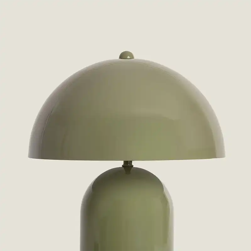 Lampe champignon verte. Lampe à poser.