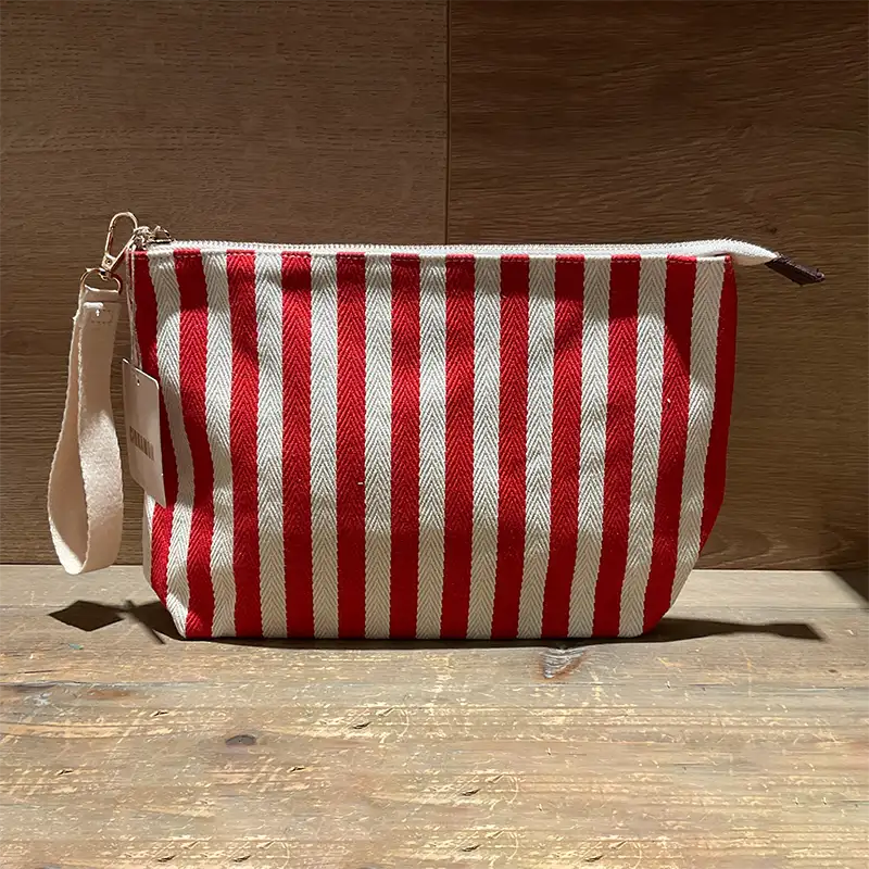 Pochette rayée rouge Cinnamon