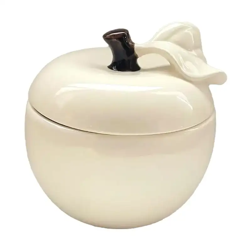 Boîte pomme sable en faïence