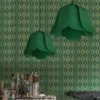 Lampe Tulipe verte en toile d'ULM