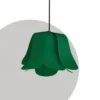 Lampe Tulipe verte en toile d'ULM
