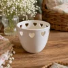 Cache-pot à coeur en céramique