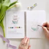 Carnet aquarelle printemps