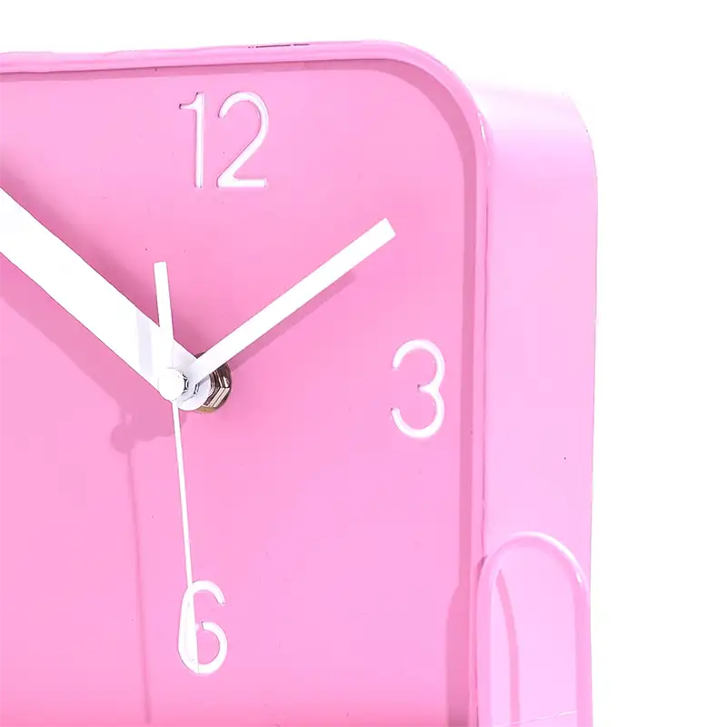 Horloge boîte à sardines rose