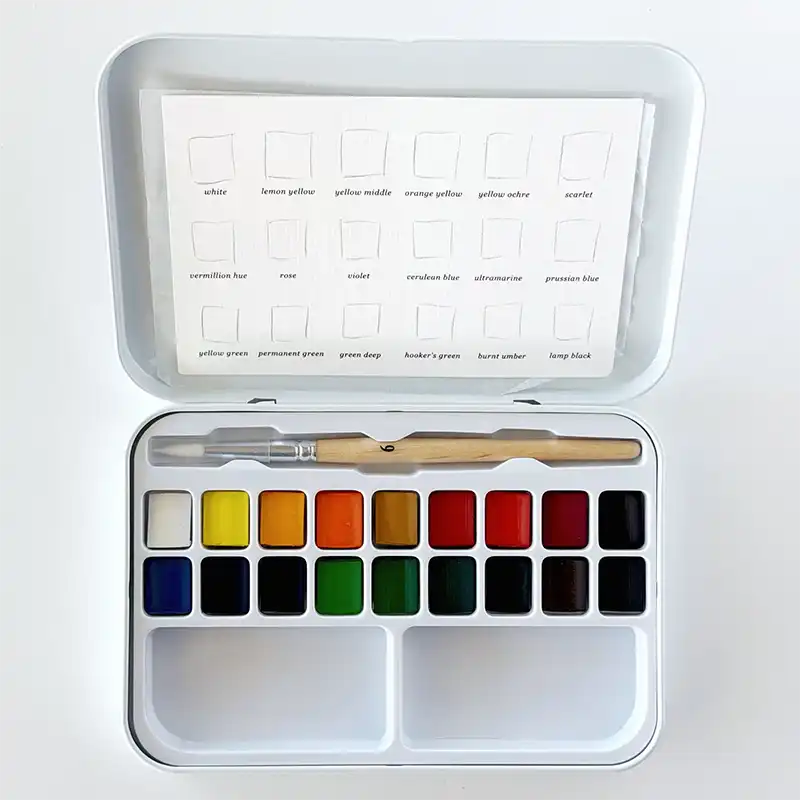 Palette de peinture pour aquarelle