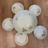 Saladier et coupes en porcelaine