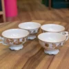 Tasses vintage en porcelaine