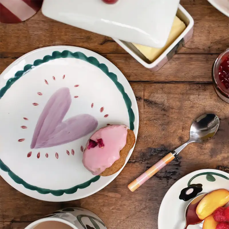 Assiette coeur déco Caroline Gardner