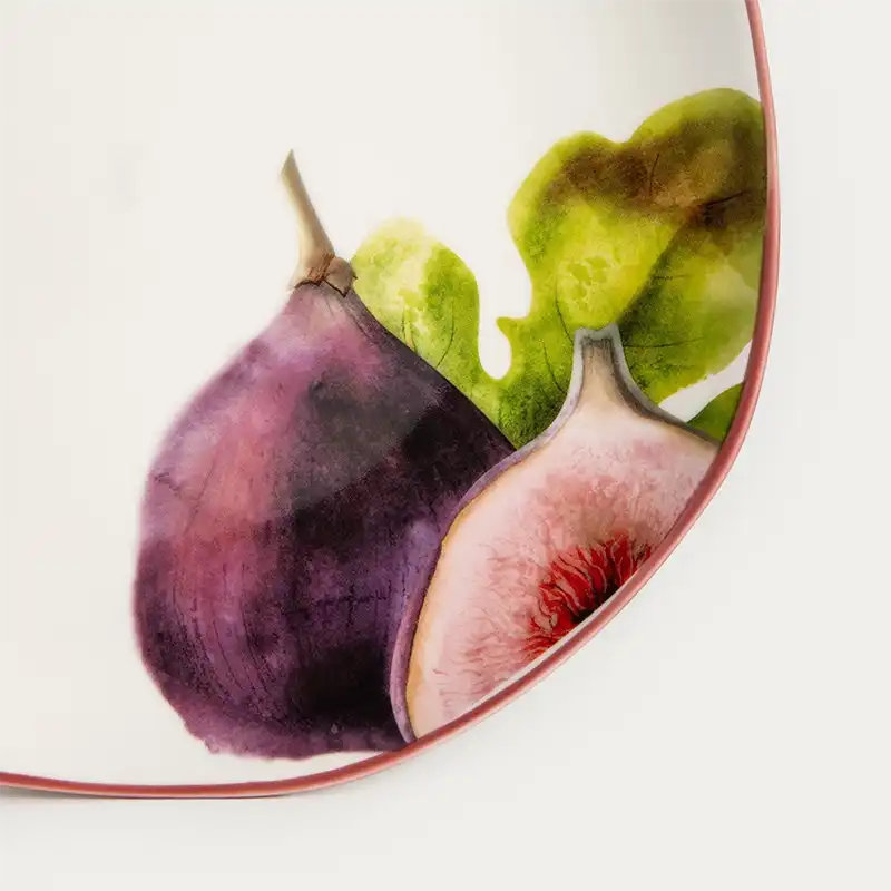 Assiette à dessert figues