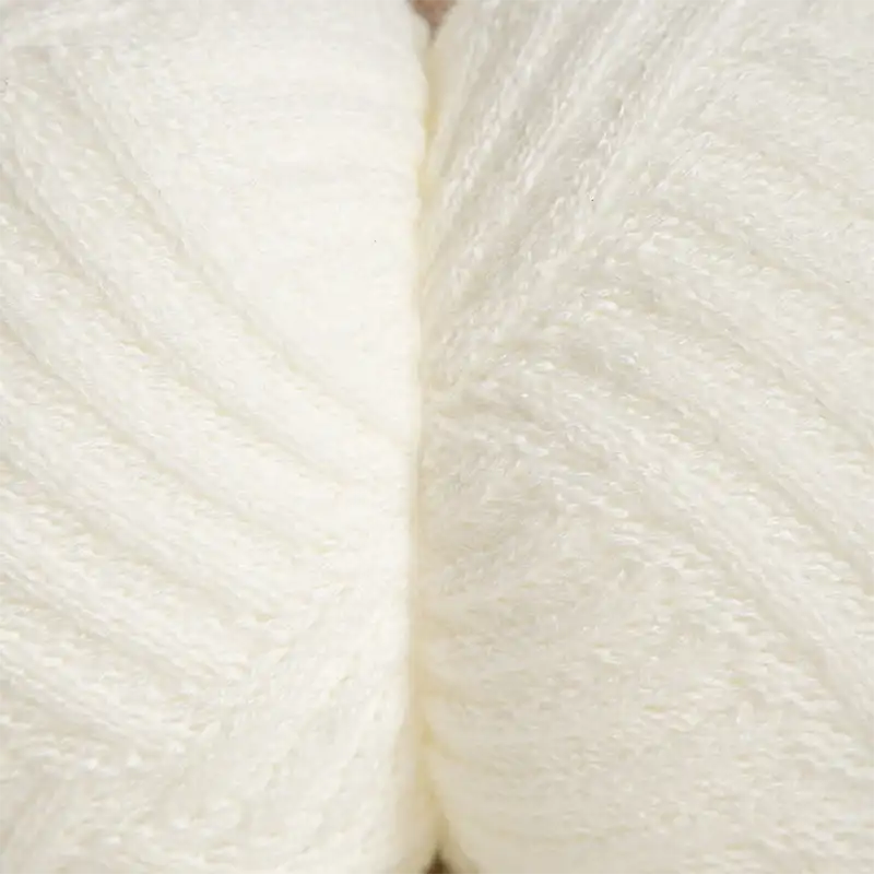 Citrouille en tissu blanc