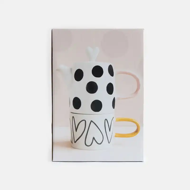 Coffret théière et mug Caroline Gardner