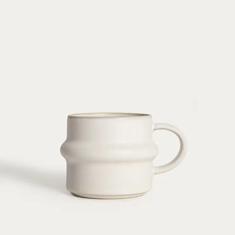 Mug en grès crème