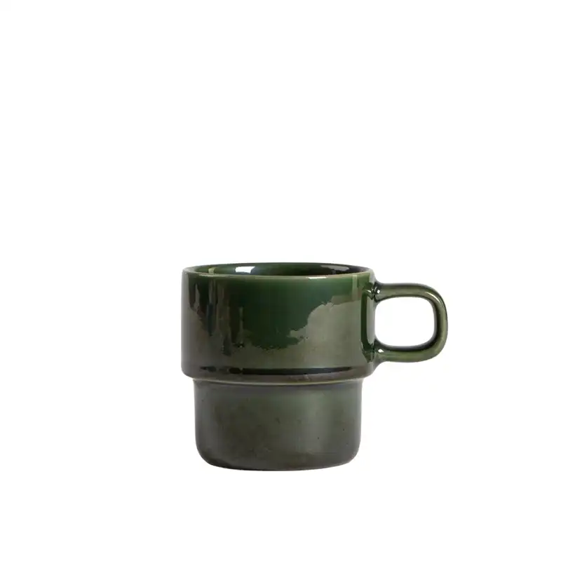 Mug en grès vert