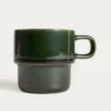 Mug en grès vert