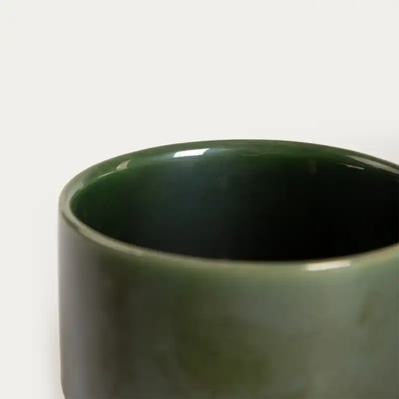Mug en grès vert