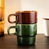 Mug en grès vert
