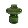 Vase en verre vert