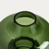 Vase en verre vert